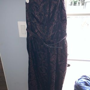 Strapless dress with jacket